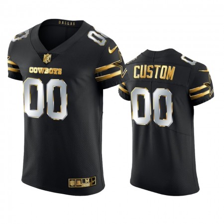 Camiseta Hombre NFL Dallas Cowboys Personalizar Negro Golden Edition